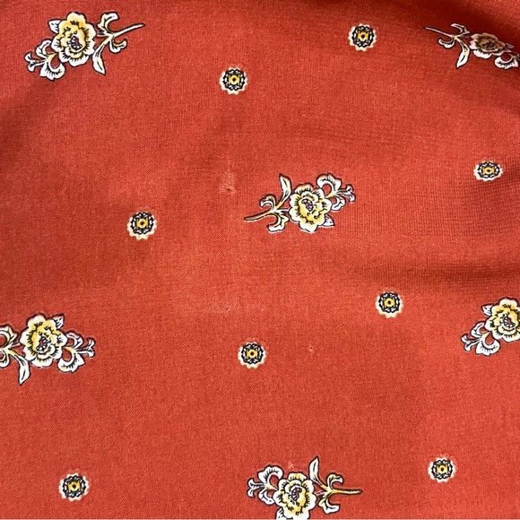 Boutique maxi dress floral size small rust - Picture 8 of 10